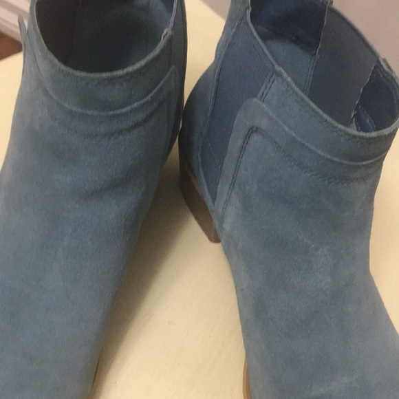 Ladies Suede leather boots powder blue size 8 - Picture 6 of 15